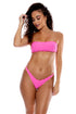 Luli Fama Luli Adore Wavy Luxe Stitch Free Form Bandeau Top